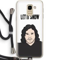 Let It Snow: Samsung Galaxy J6 (2018) Transparant Hoesje met koord