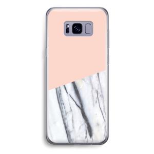 A touch of peach: Samsung Galaxy S8 Transparant Hoesje