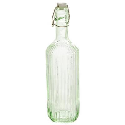 Secret de Gourmet Beugelfles / Weckfles - groen glas - luchtdicht - 1 liter - waterfles Secret de Gourmet Beugelfles / Weckfles - groen glas - luchtdicht - 1 liter - waterfles