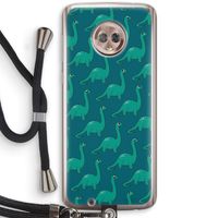 Diplodocus: Motorola Moto G6 Transparant Hoesje met koord