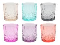 Cookinglife Waterglazen / Cocktailglazen Summer Vibes 300 ml - 6 stuks