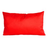 Bank/sier kussens voor binnen en buiten in de kleur rood 30 x 50 cm   -
