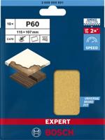 Bosch Accessories EXPERT C470 2608900891 Oscillerend schuurpapier Geperforeerd Korrelgrootte (num) 60 (l x b) 115 mm x 107 mm 10 stuk(s) - thumbnail