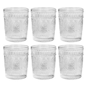 Krumble Waterglas vintage - 260 ml - Set van 6