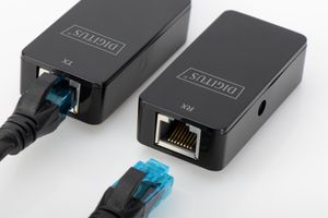 Digitus USB 2.0, Computer, Muis, Netwerk, Laptop, Toetsenbord/muis Adapter [1x USB 2.0 bus A, USB-A 2.0 stekker - 2x RJ45-bus, RJ45-bus 8p8c] DA-70141