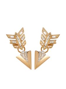 Annoushka puces d'oreilles plume en or jaune 18 ct