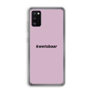 kwetsbaar: Samsung Galaxy A41 Transparant Hoesje