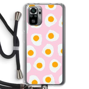 Dancing eggs: Xiaomi Redmi Note 10S Transparant Hoesje met koord