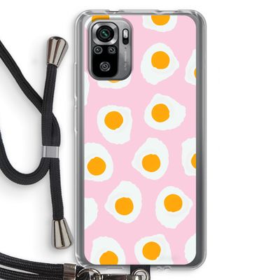 Dancing eggs: Xiaomi Redmi Note 10S Transparant Hoesje met koord