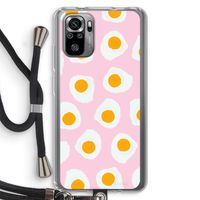 Dancing eggs: Xiaomi Redmi Note 10S Transparant Hoesje met koord