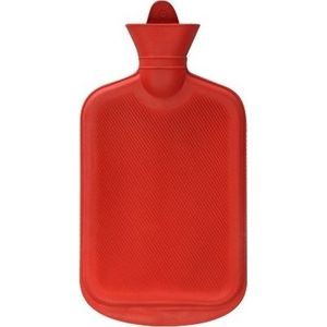 Warmwaterkruik rood 2 liter