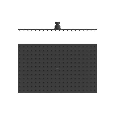 Hoofddouche Tres Ducha | 40x25 cm | Rechthoek | Zwart Mat