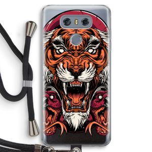 Tiger and Rattlesnakes: LG G6 Transparant Hoesje met koord