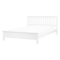 Beliani - MAYENNE - Tweepersoonsbed - Wit - 140 x 200 cm - Dennenhout