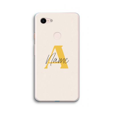 Amber Script: Google Pixel 3 XL Transparant Hoesje