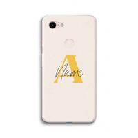 Amber Script: Google Pixel 3 XL Transparant Hoesje