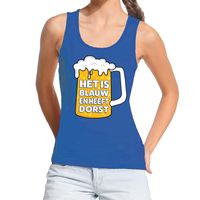 Blauw Het is blauw en heeft dorst tanktop / mouwloos shirt dames - thumbnail