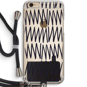 Marrakech Zigzag: iPhone 6 / 6S Transparant Hoesje met koord