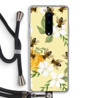 No flowers without bees: OnePlus 8 Transparant Hoesje met koord