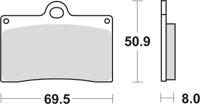 TRW Brake pad mcb 540 organic standard