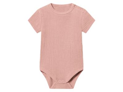 lupilu Mousseline baby romper (Lichtroze, 50/56)