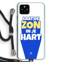 Laat de zon in je hart: Pixel 5a 5G Transparant Hoesje met koord