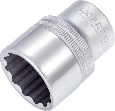 HAZET Dopsleutel 900Z-25 · 1/2 inch (12,5 mm) vierkant hol · Buitentwaalfkant tractieprofiel · SW 25 mm