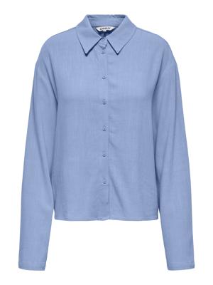 Only Onlsolvi L/s Linen Bl Shirt Cc Pnt Blouse Bel Air Blue