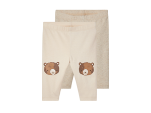 lupilu 2 Baby leggings (bedrukt/beige grijs, 62-68)