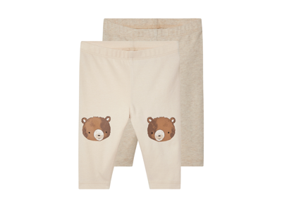 lupilu 2 Baby leggings (bedrukt/beige grijs, 62-68)