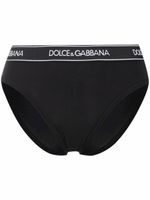 Dolce & Gabbana culotte à taille à logo - Noir