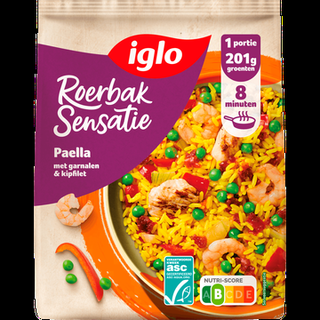 Iglo Roerbak Sensatie Paella 450 g bij Jumbo