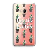 Cactus quote: HTC U Play Transparant Hoesje