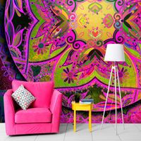 Zelfklevend fotobehang - Mandala: Roze Uitdrukking, Premium Print - thumbnail