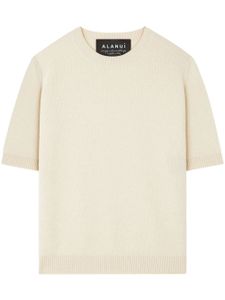 Alanui t-shirt nervuré A Finest Knit - Tons neutres