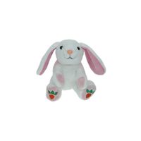 Pluche witte konijn/haas knuffel 14 cm speelgoed   -