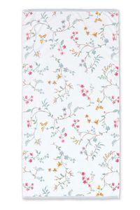 Pip Studio Grote Handdoek Les Fleurs Wit 70x140 cm