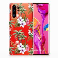 Huawei P30 Pro | TPU Hoesje | Flamingo Palms