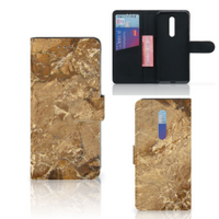 Xiaomi Mi 9T Pro Bookcase Marmer Creme - thumbnail