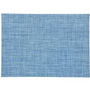 Placemats - 1x stuks - blauw - geweven - 45 x 30 cm - onderleggers