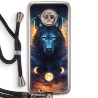 Wolf Dreamcatcher: Motorola Moto G6 Transparant Hoesje met koord