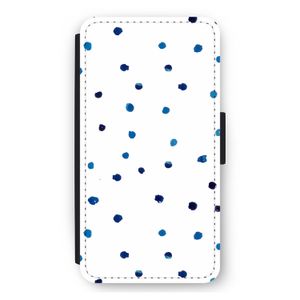 Blauwe stippen: iPhone 12 mini Flip Hoesje