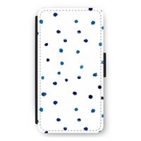 Blauwe stippen: iPhone 12 mini Flip Hoesje