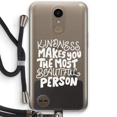 The prettiest: LG K10 (2017) Transparant Hoesje met koord