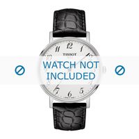 Horlogeband Tissot T109.410.16.032.00 / T600039639 Croco leder Zwart 19mm