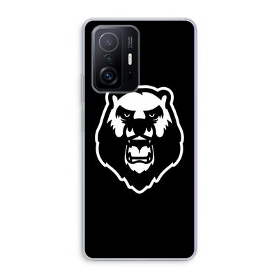 Angry Bear (black): Xiaomi 11T Pro Transparant Hoesje