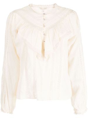 LoveShackFancy Gideon katoenen blouse - Beige LoveShackFancy Gideon katoenen blouse - Beige