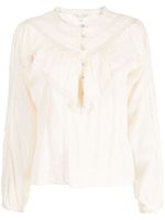 LoveShackFancy Gideon katoenen blouse - Beige - thumbnail