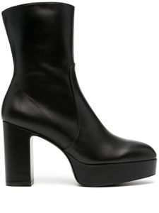 Stuart Weitzman bottines Lala 110 mm à détail de zip - Noir