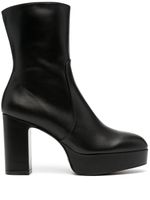 Stuart Weitzman bottines Lala 110 mm à détail de zip - Noir - thumbnail